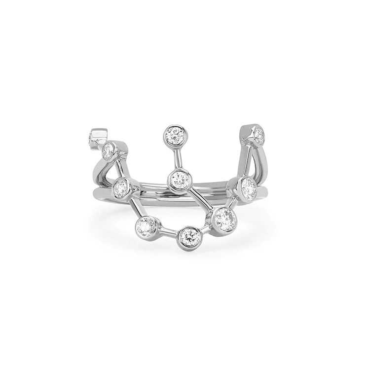 Aquarius Diamond Constellation Ring - Image 2