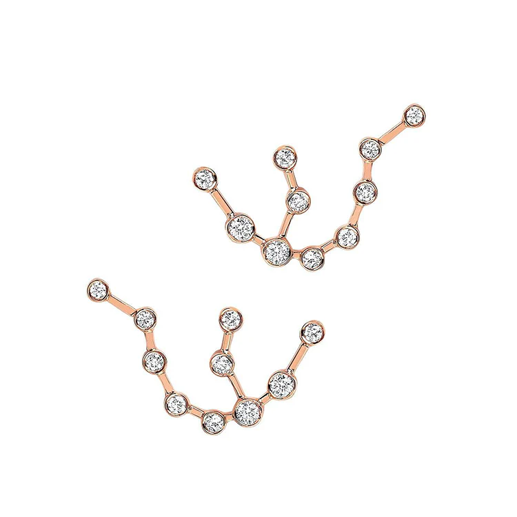 Aquarius Diamond Constellation Studs - Image 3