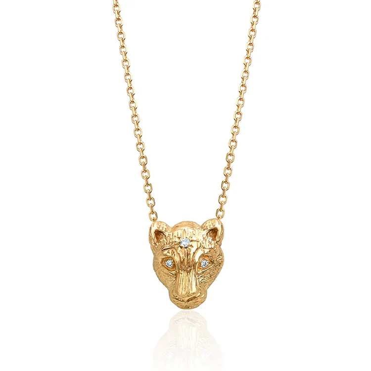 Baby Lion Head Necklace