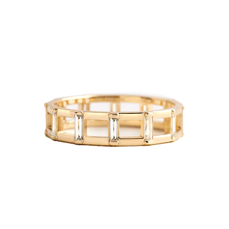 Baguette Diamond Ladder Ring