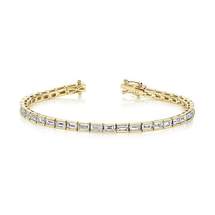 Baguette Diamond Tennis Bracelet - Image 3
