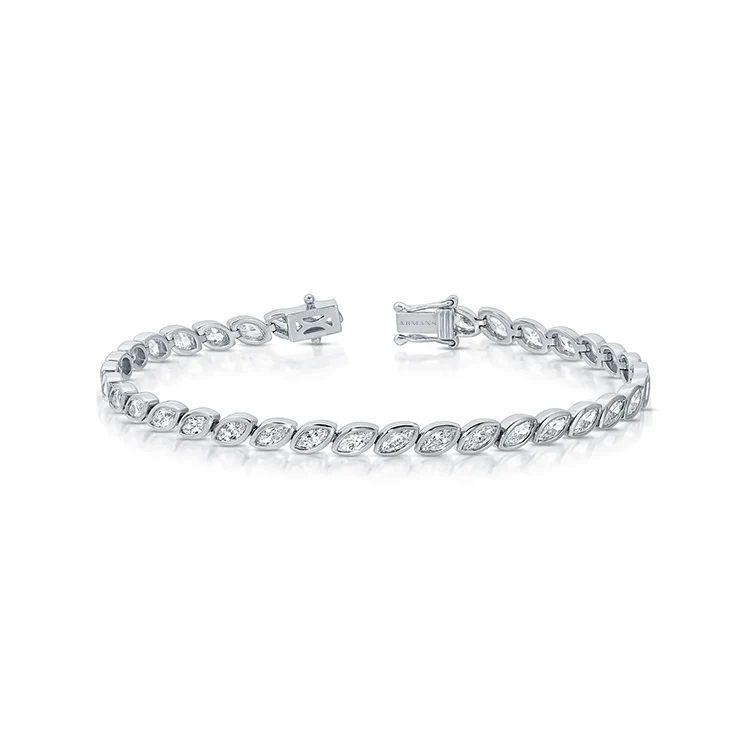 Bezel Set Marquise Bracelet - Image 2