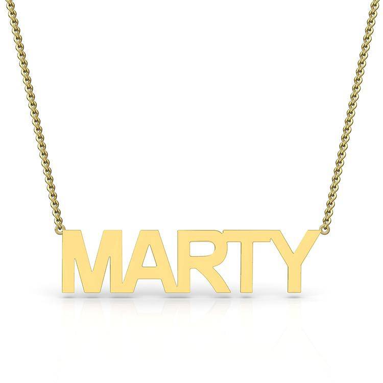 Block Letter Name Necklace