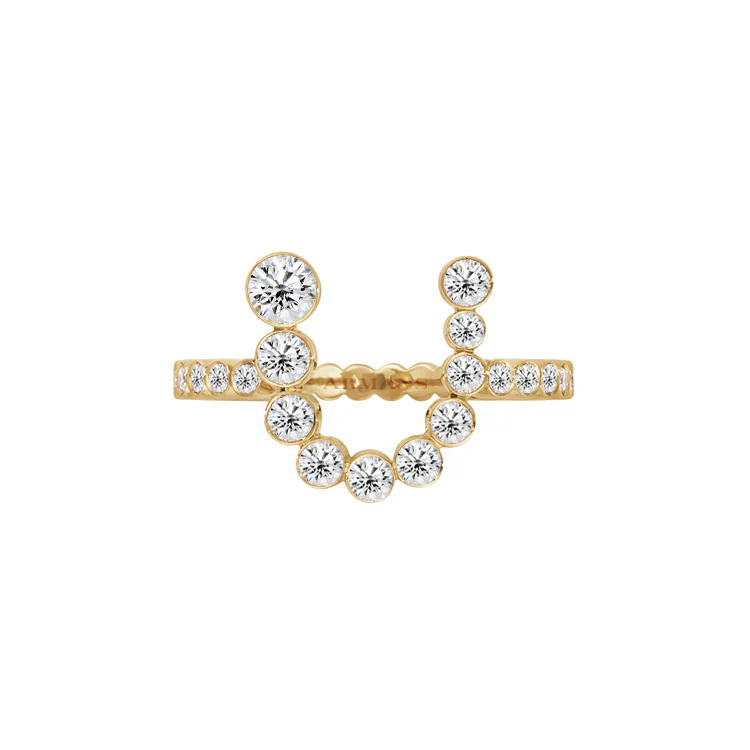 Bubble Diamond Initial Ring - Image 22