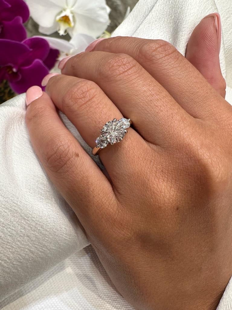 Charlotte Three Stone Engagement Ring - Image 2