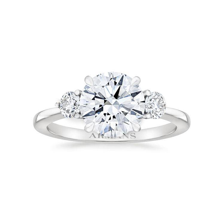 Charlotte Three Stone Lab Grown Engagement Ring