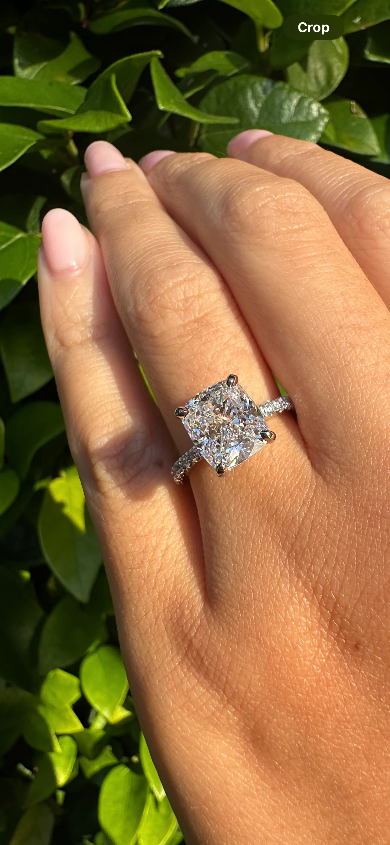 Chloe Cushion Lab Grown Engagement Ring - Image 11