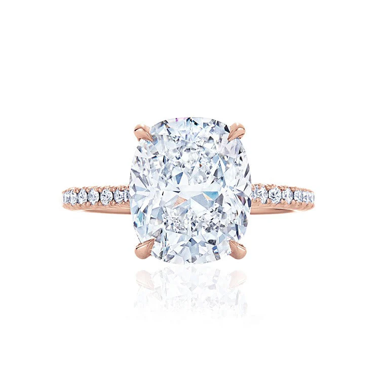 Chloe Cushion Lab Grown Engagement Ring - Image 3