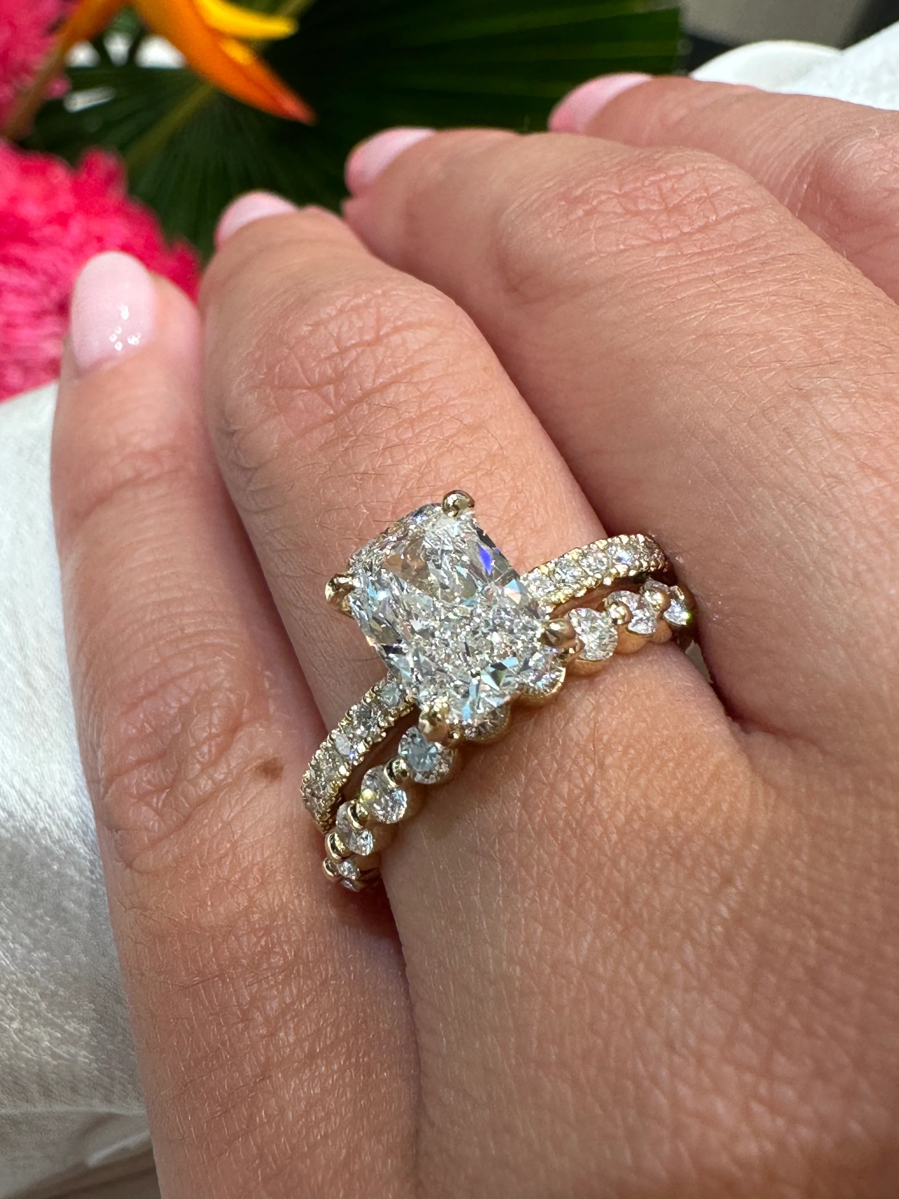 Chloe Cushion Lab Grown Engagement Ring - Image 8