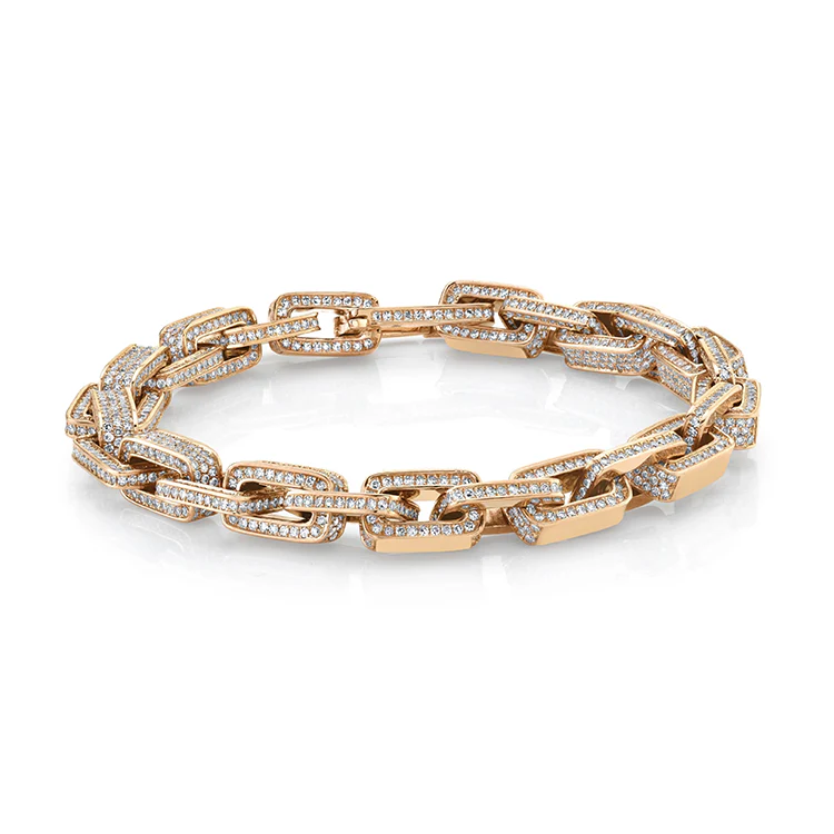 Chunky Diamond Link Bracelet - Image 3