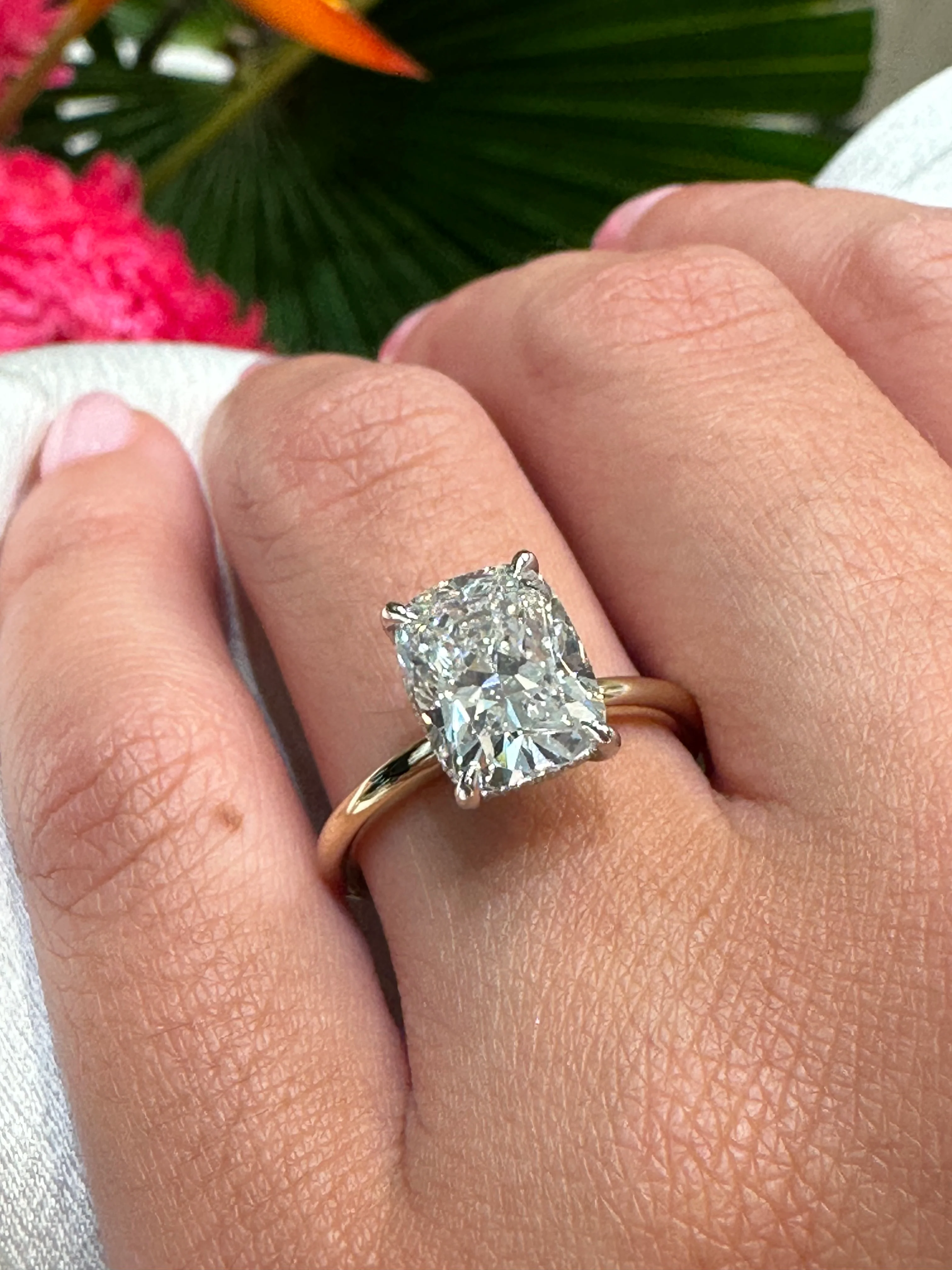 Cushion Madison Lab Grown Engagement Ring - Image 4