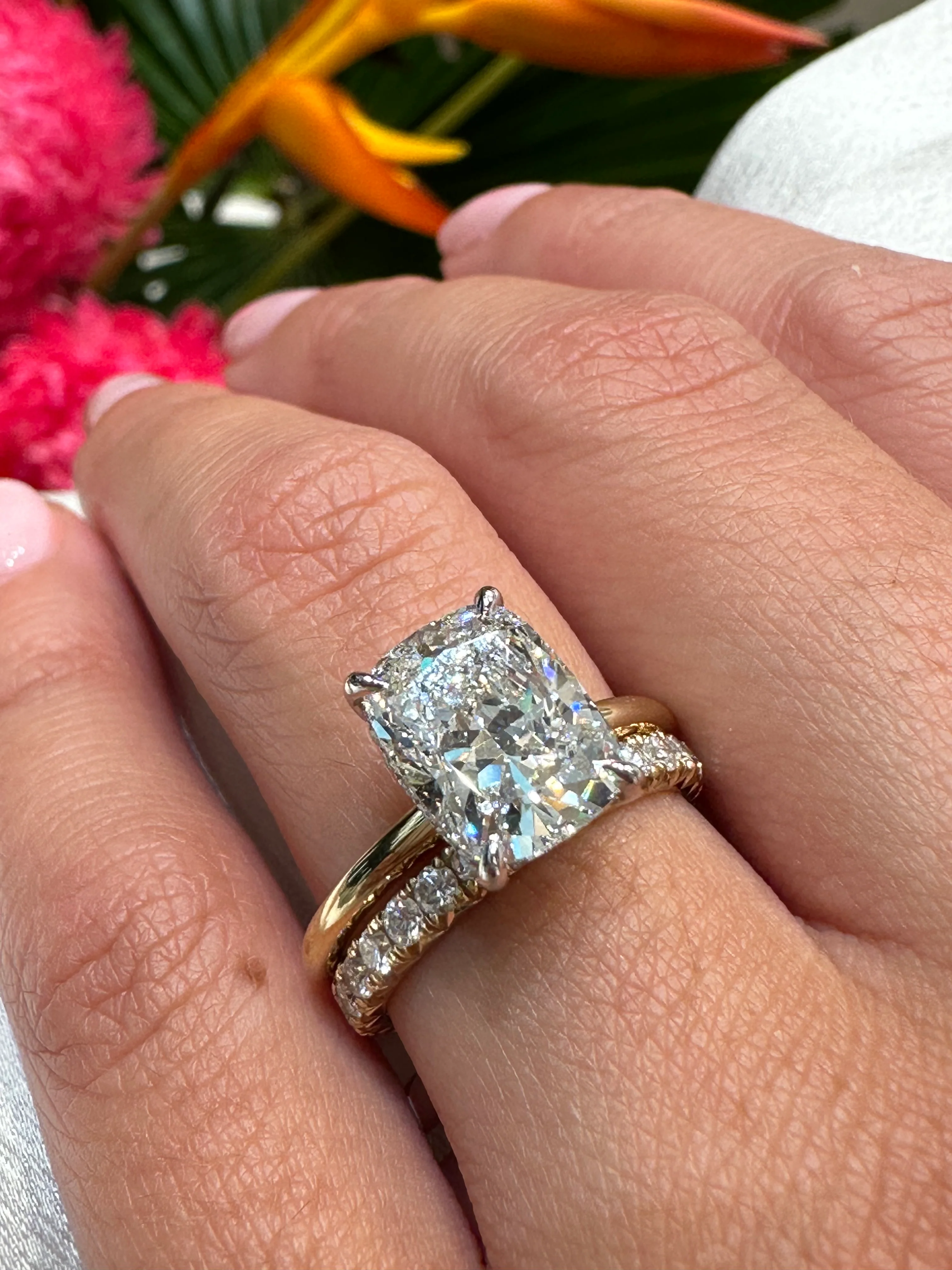 Cushion Madison Lab Grown Engagement Ring - Image 6