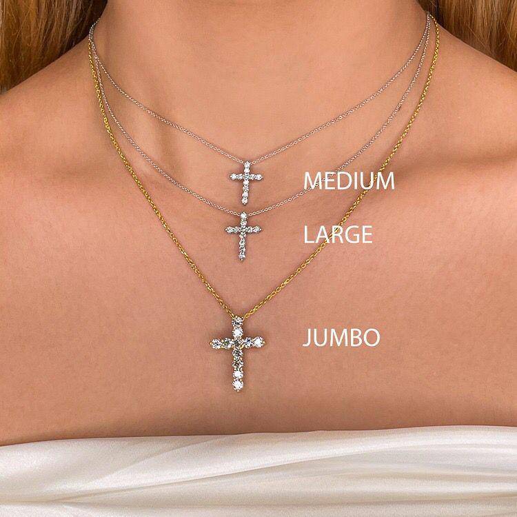 Diamond Cross Necklace - Image 4