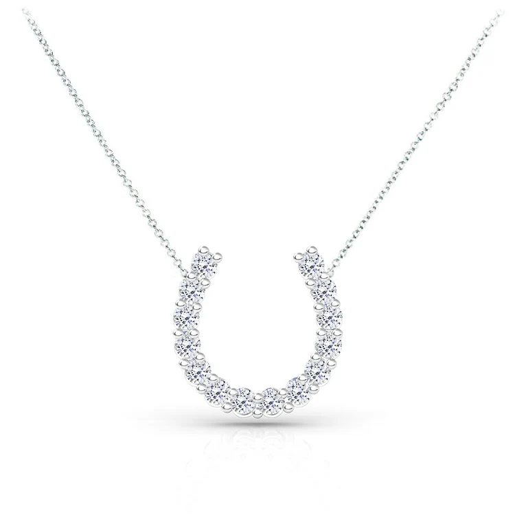 Diamond Horseshoe Necklace
