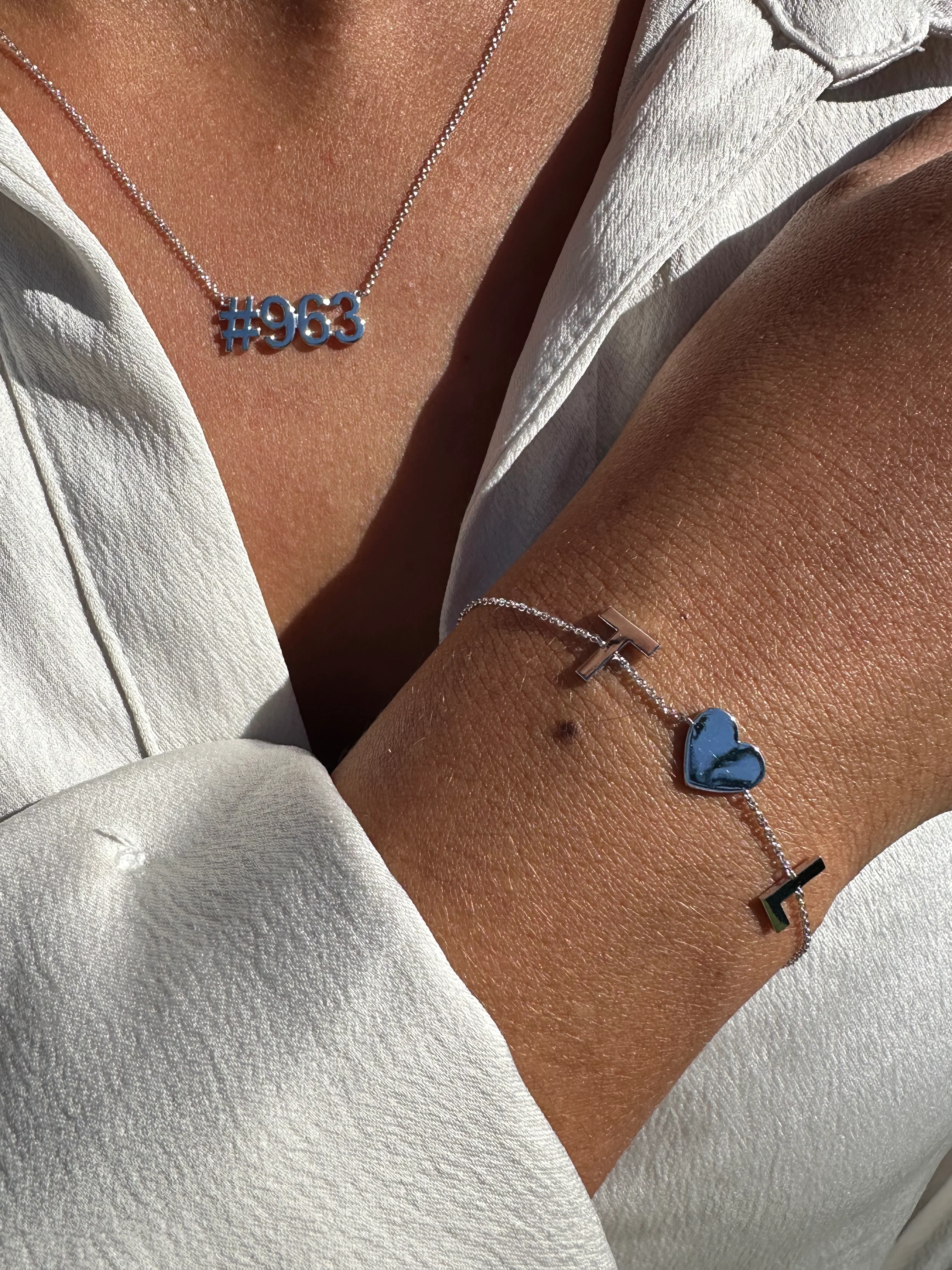 Diamond Initial Bracelet - Image 3