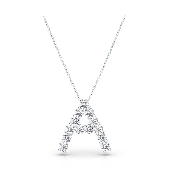 Diamond Initial Pendant - Image 12