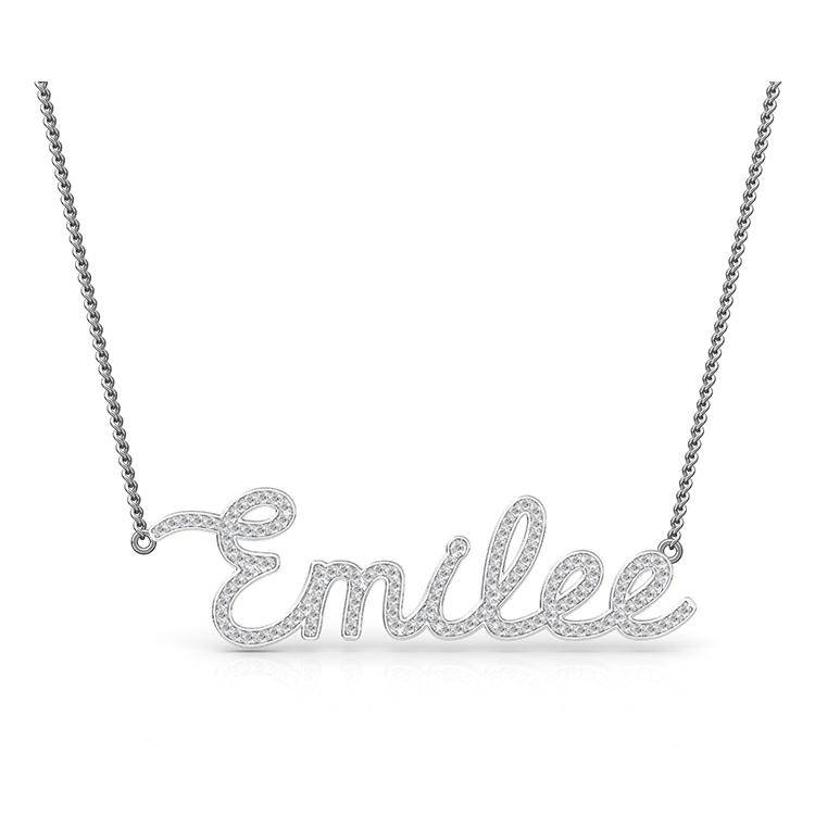 Diamond Name Necklace - Image 11