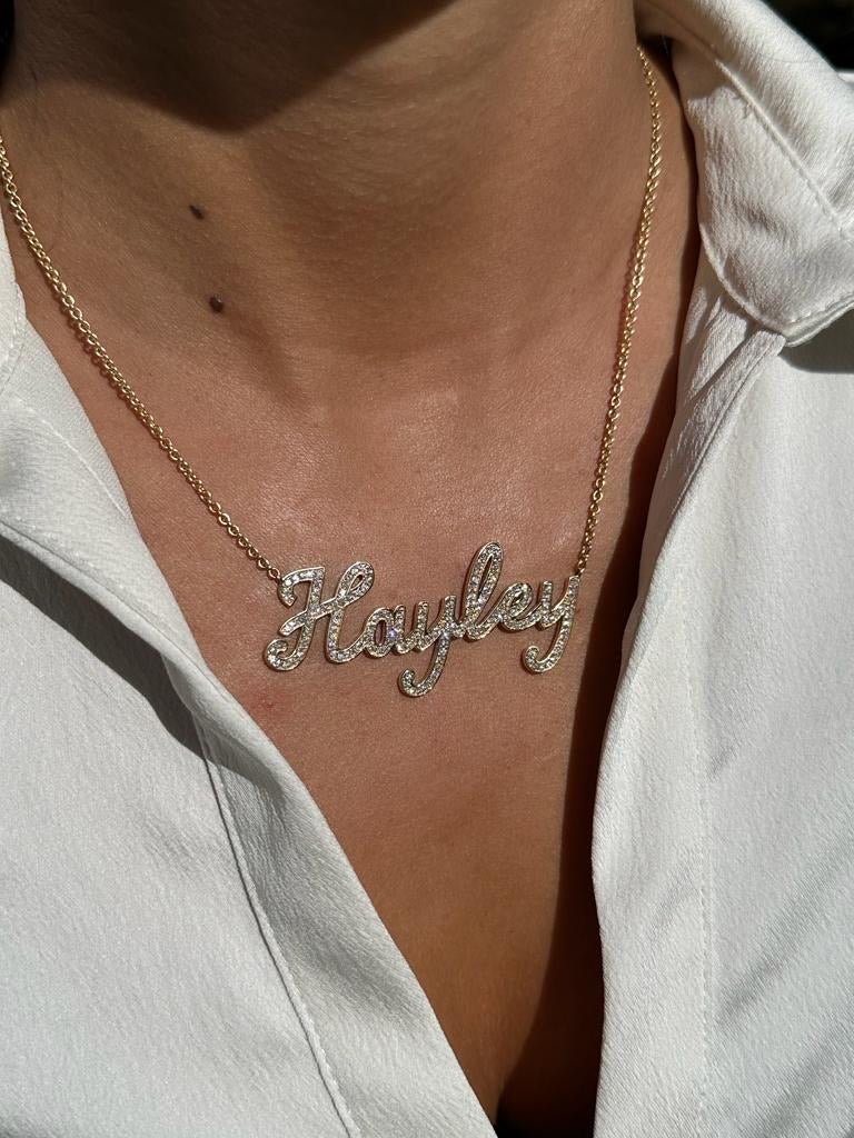 Diamond Name Necklace - Image 15