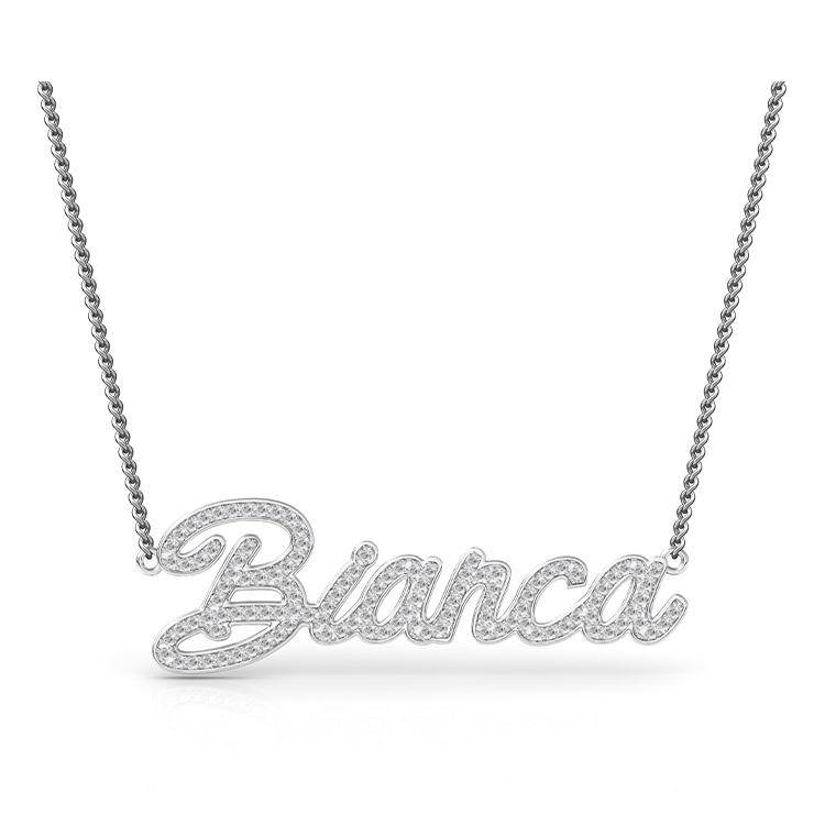 Diamond Name Necklace - Image 8