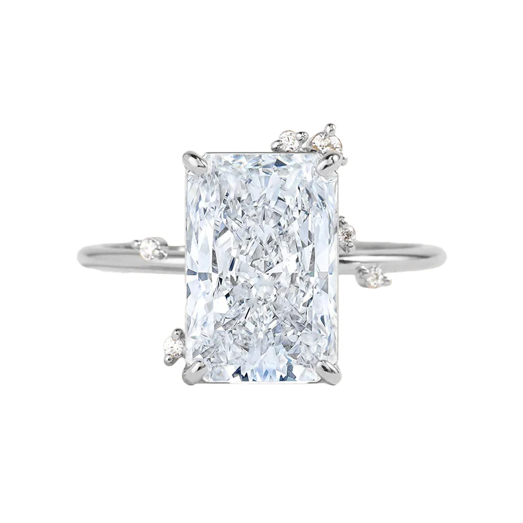 Elena Radiant Diamond Engagement Ring - Image 3