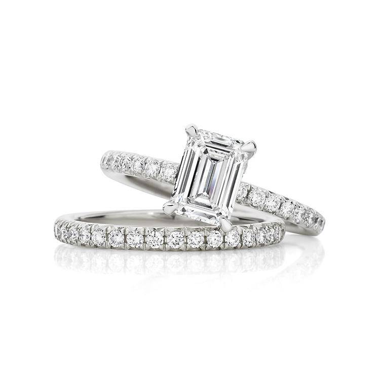 Emerald Allegra Lab Grown Engagement Ring - Image 3