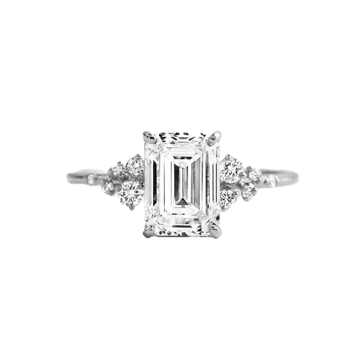 Emerald Aurora Engagement Ring - Image 2