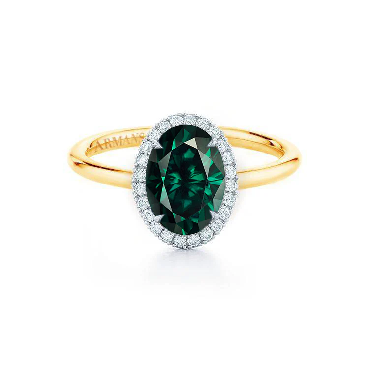 Emerald Kristina Engagement Ring
