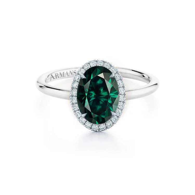 Emerald Kristina Engagement Ring - Image 2