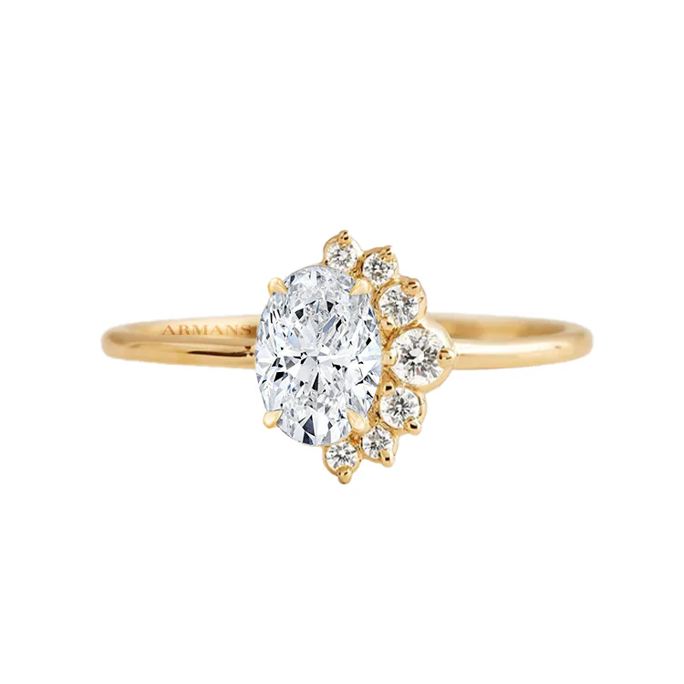 Enchanted Petal Diamond Engagement Ring