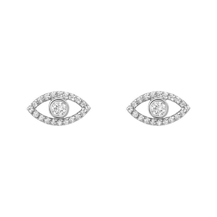 Evil Eye Diamond Studs - Image 3