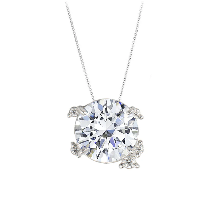 Fire Fly Round Diamond Necklace - Image 2