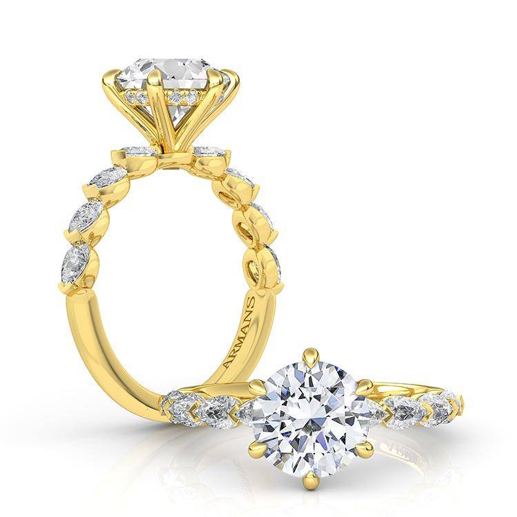Fireball Lab Grown Engagement Ring