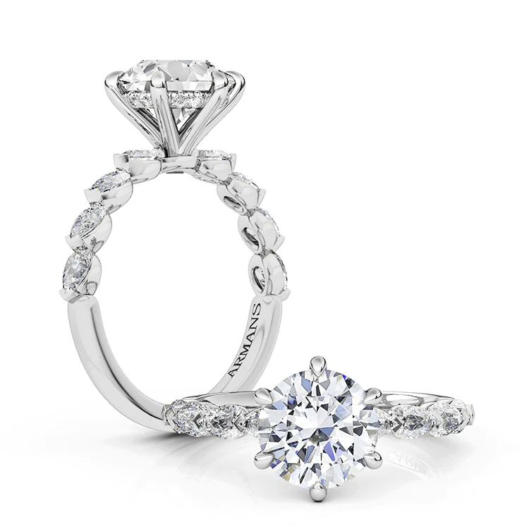 Fireball Lab Grown Engagement Ring - Image 2