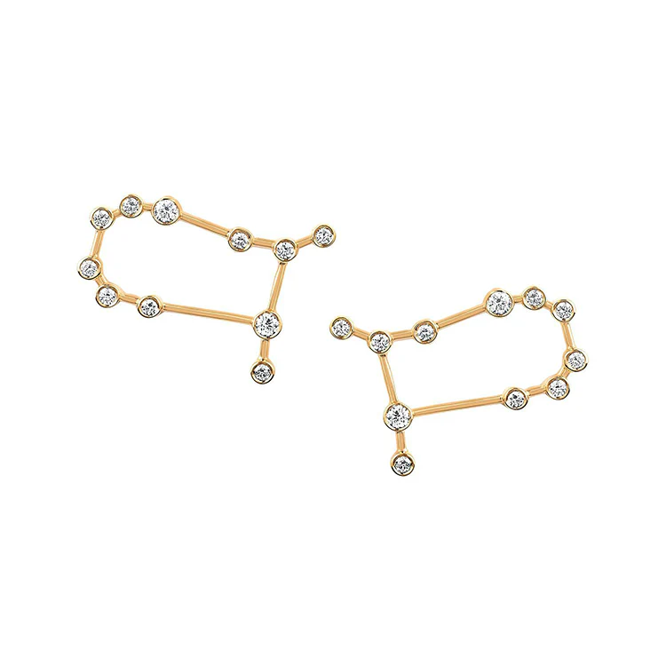 Gemini Diamond Constellation Studs - Image 3