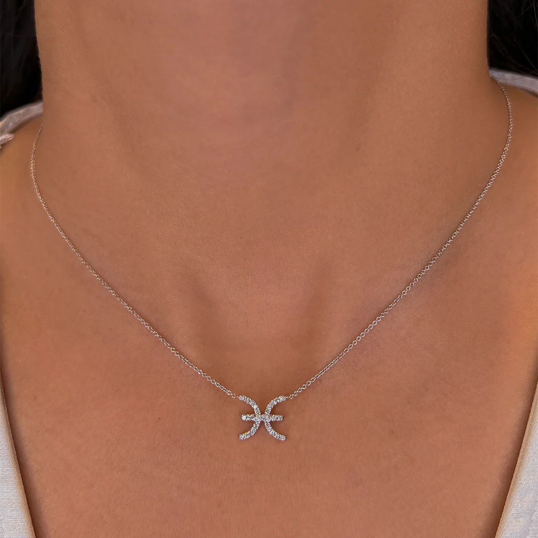 Gemini Diamond Zodiac Necklace - Image 4