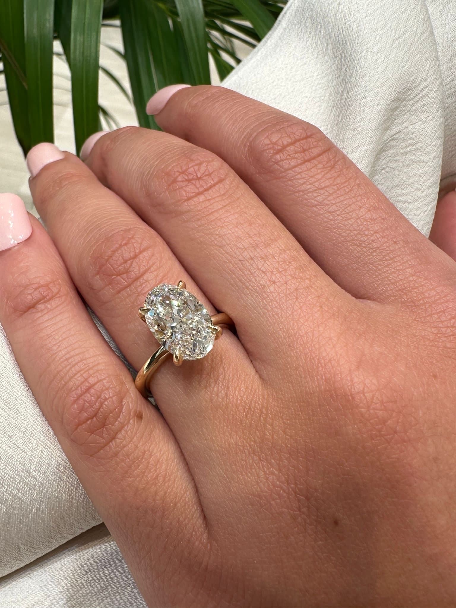 Golden Eternity Diamond Engagement Ring - Image 3