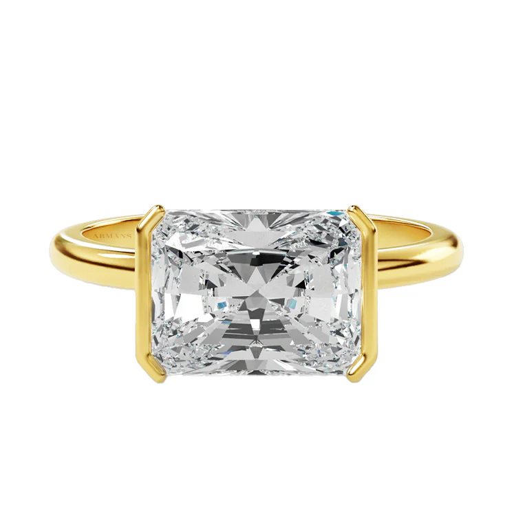 Half Bezel Anastasia Engagement Ring