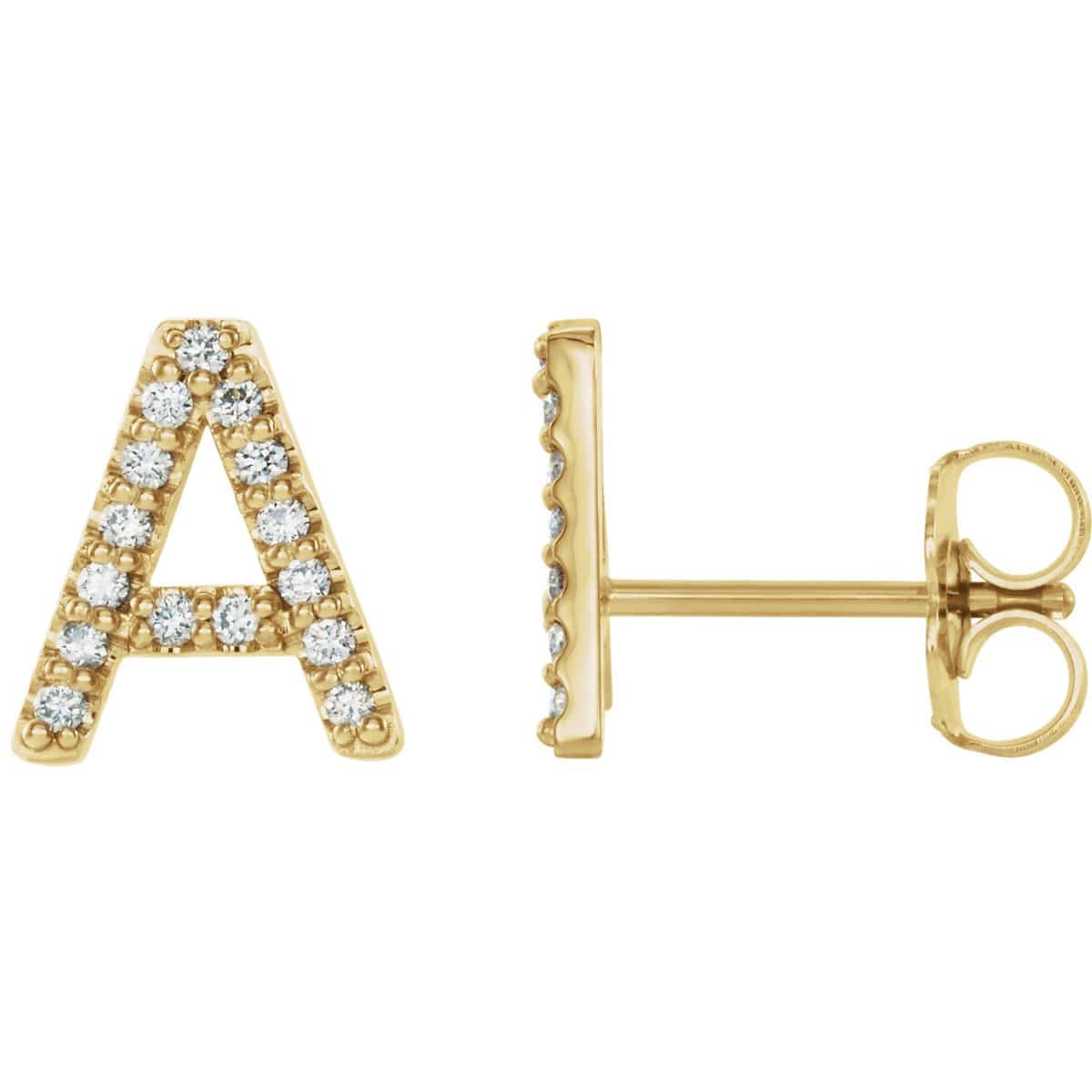 Initial Earrings