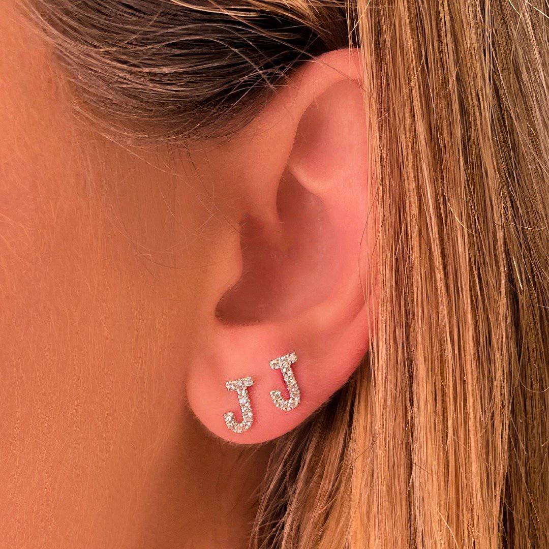 Initial Earrings - Image 7