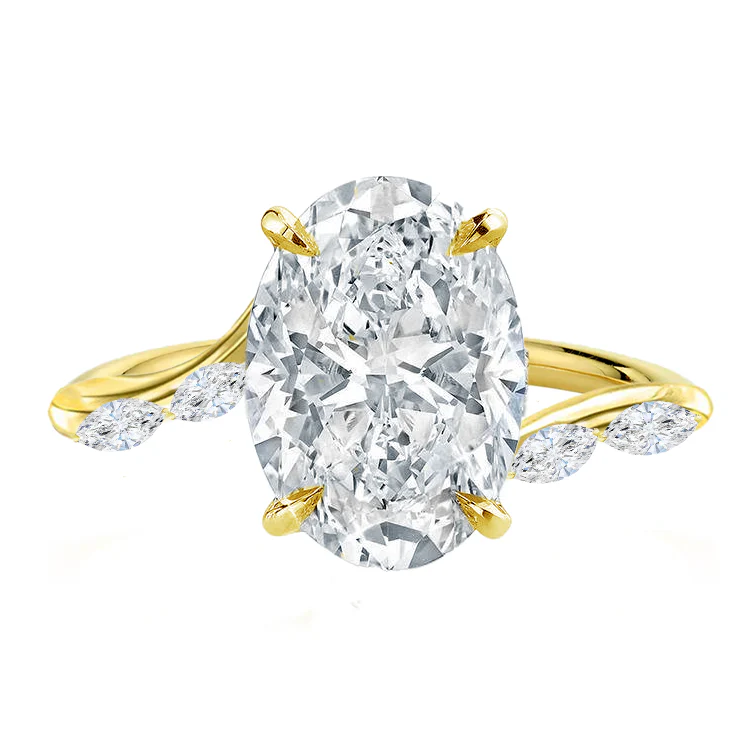 Lena Oval Marquise Wrap Ring
