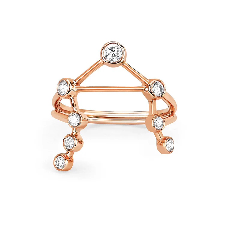 Libra Diamond Constellation Ring - Image 2