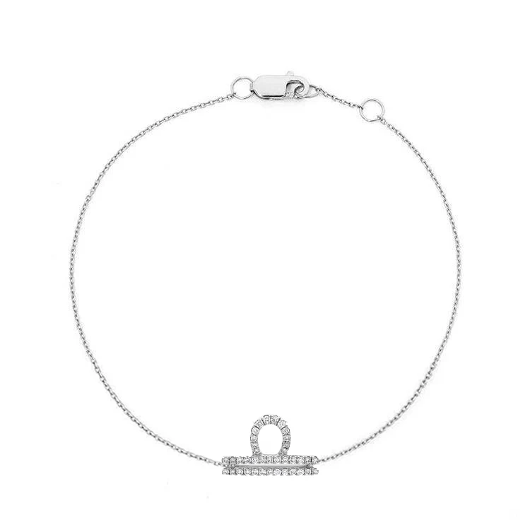 Libra Diamond Zodiac Bracelet - Image 2
