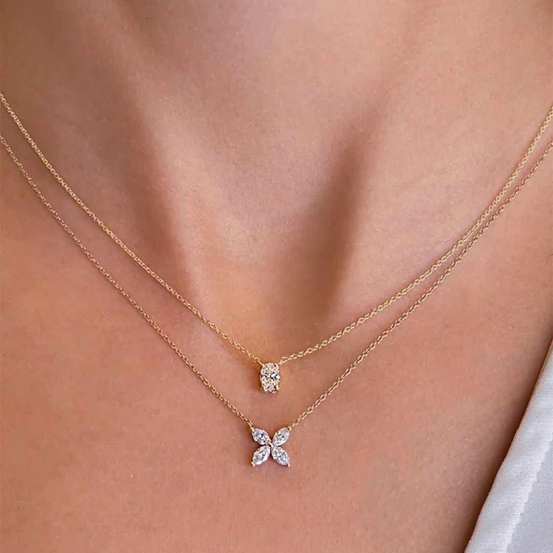 Lily Lab Grown Diamond Pendant - Image 8