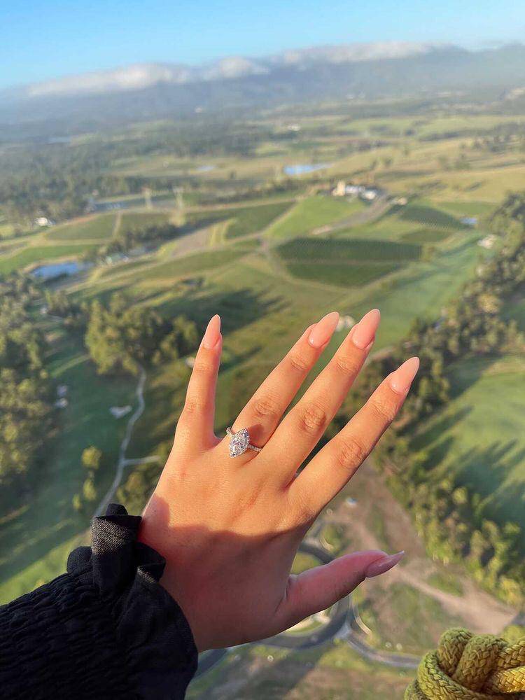 Marquise Halo Lab Grown Engagement Ring - Image 3