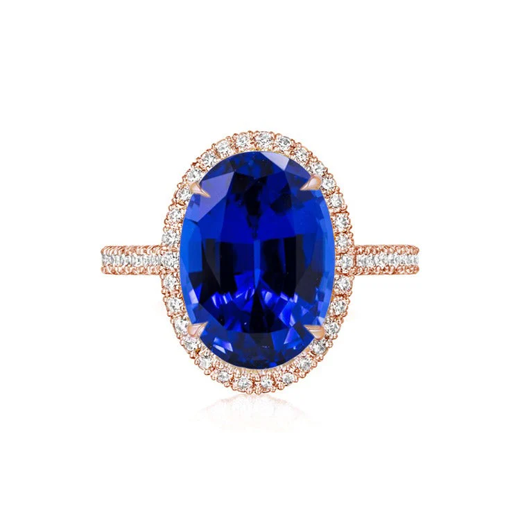 Monaco Lab Grown Sapphire Engagement Ring - Image 3