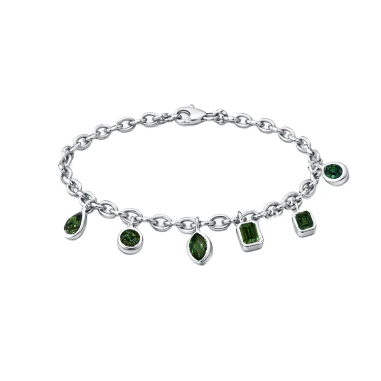 Multi Diamond Chain Bracelet - Image 11