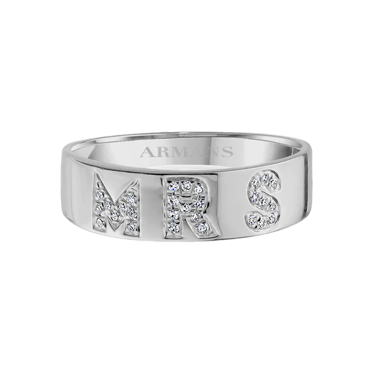 Multi Diamond Initial Band - Image 2