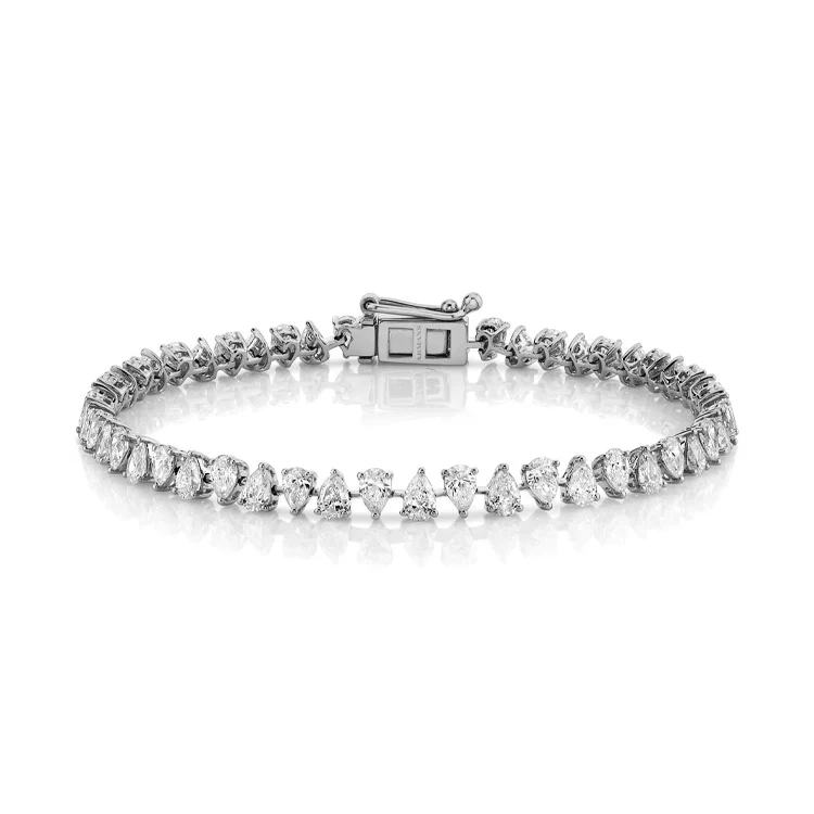 Multiway Pear Diamond Tennis Bracelet - Image 2
