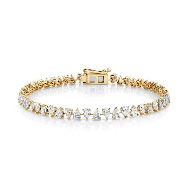 Multiway Pear Diamond Tennis Bracelet - Image 3
