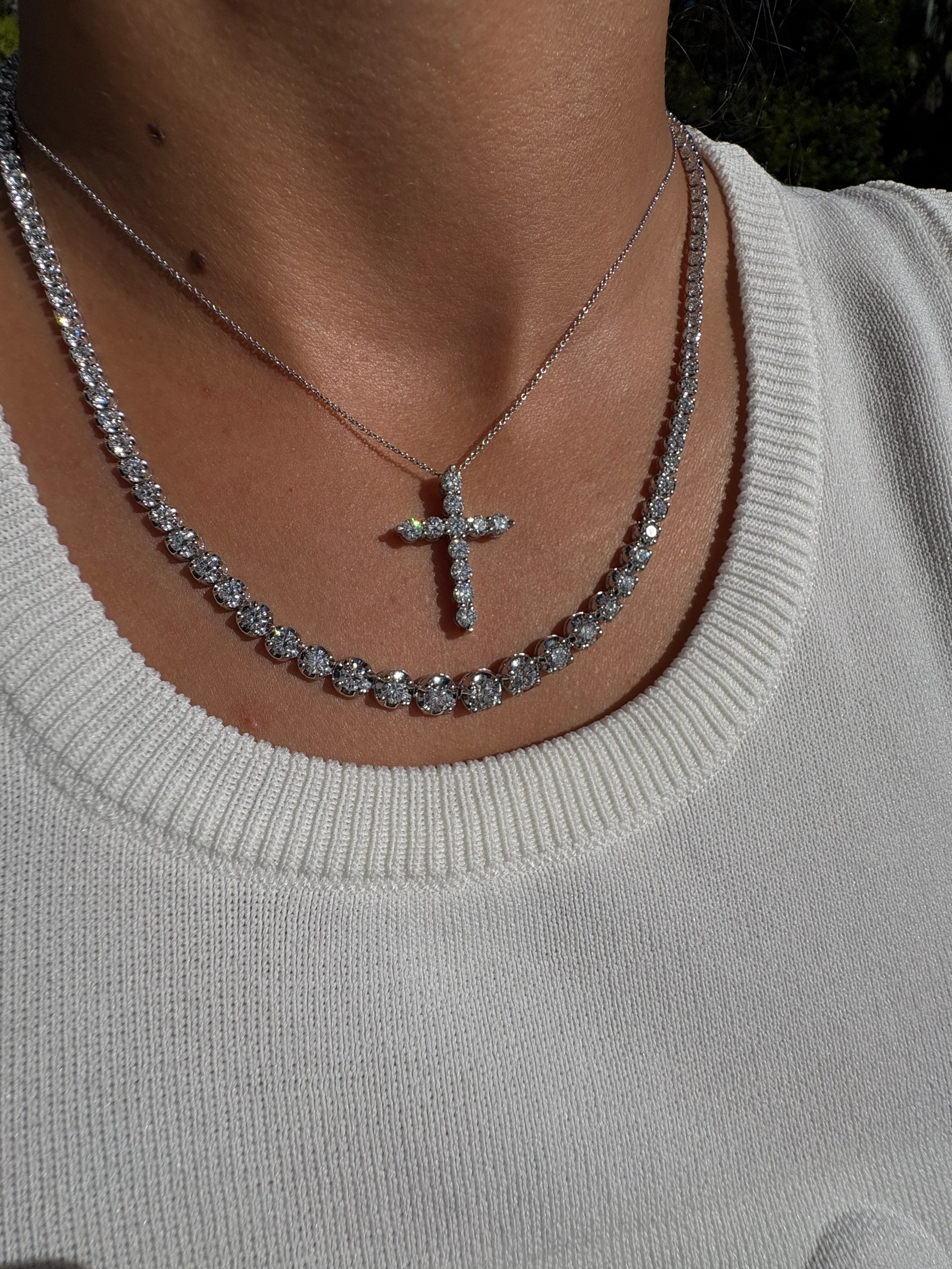 Mumbo Jumbo Diamond Cross Necklace - Image 6